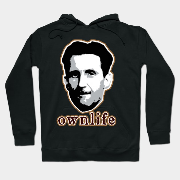 GEORGE ORWELL OWNLIFE 1984 NOVEL DESIGN Hoodie by FrenkMelk